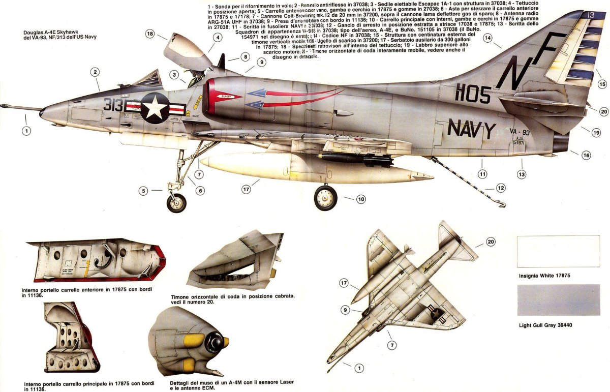Douglas a-4 Skyhawk чертежи