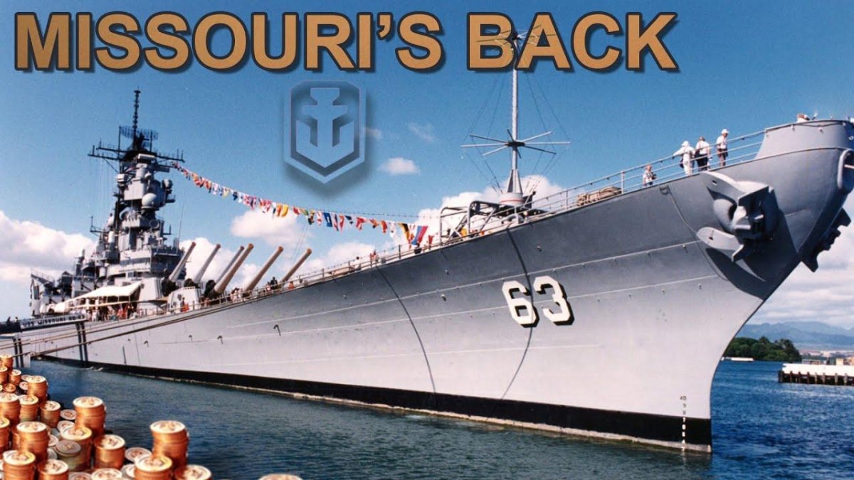 Корабль линкор Миссури