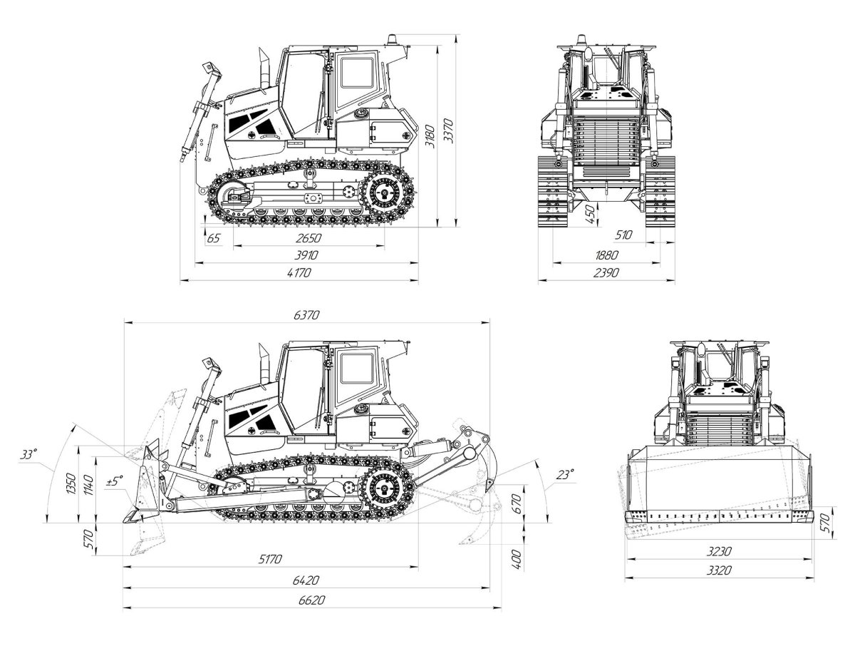 Заправочные емкости бульдозера SD 16