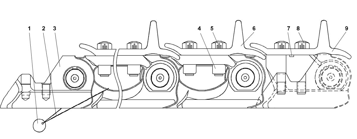 Звено гусеницы бульдозера т-130