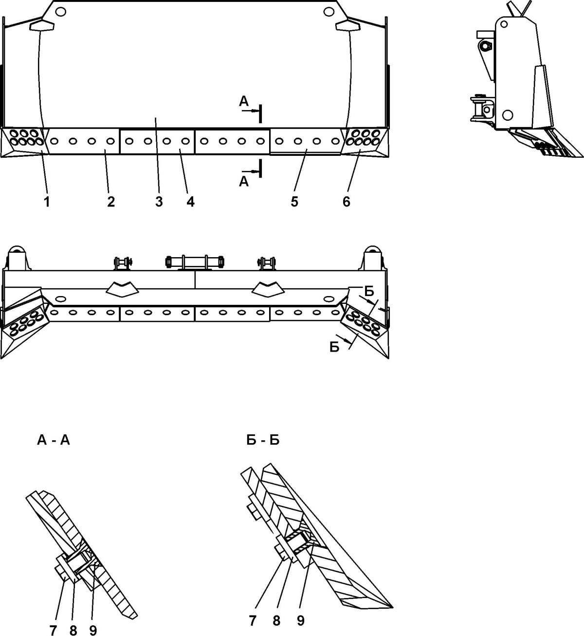 Нож отвала бульдозера ЧЕТРА т9