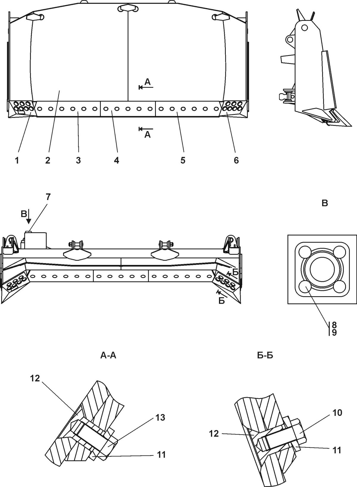 Отвал ЧЕТРА Т-11