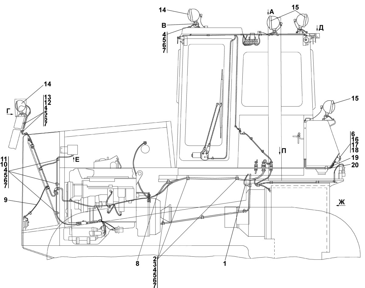 ЧЕТРА т11 схема электрооборудования