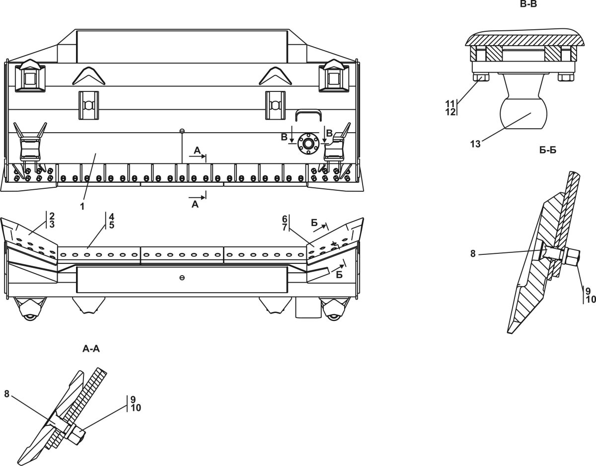 Нож отвала бульдозера ЧЕТРА т9