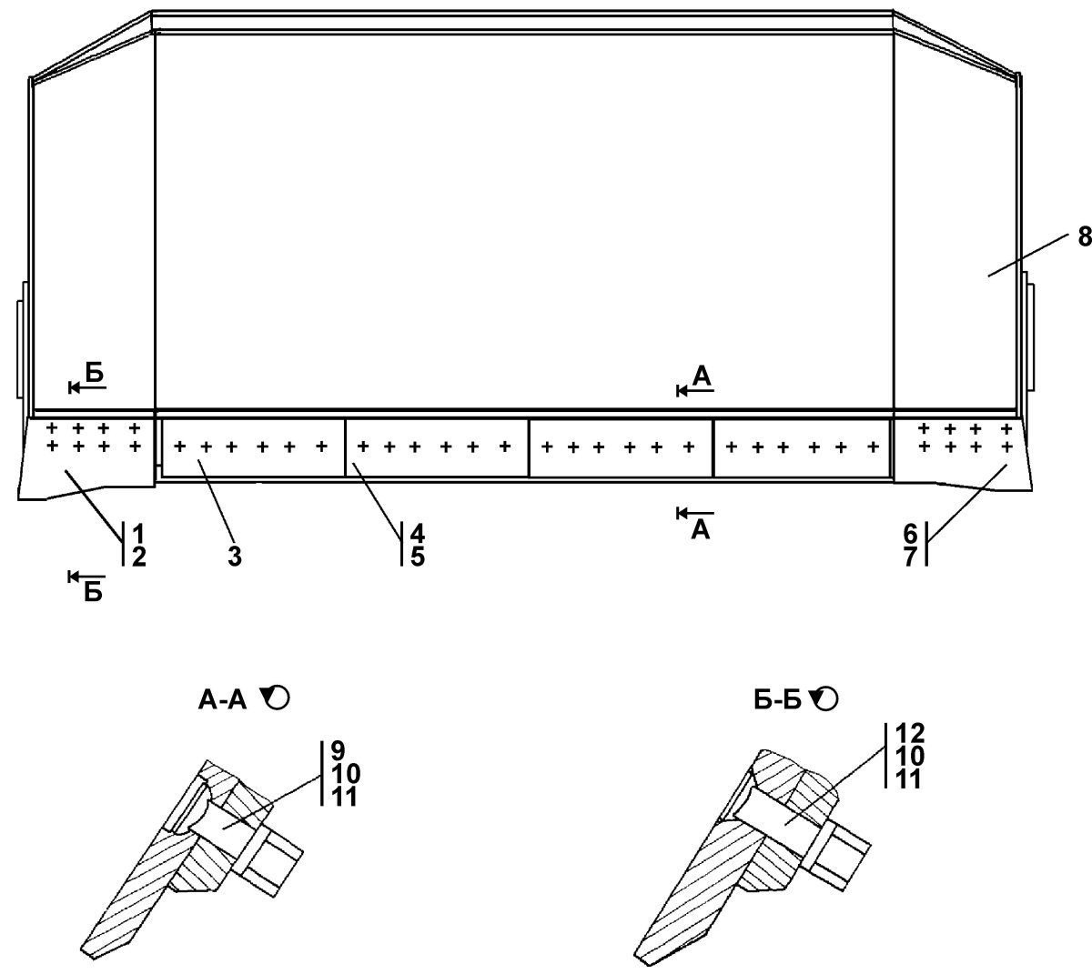 Ножи на отвал ЧЕТРА Т 35