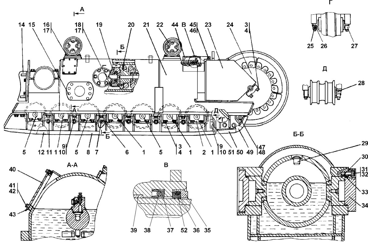 Крышка опорного катка ЧЕТРА Т 11 чертёж
