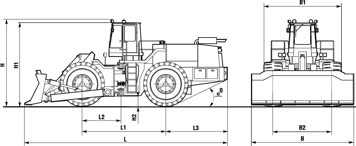 БЕЛАЗ 78231 бульдозер