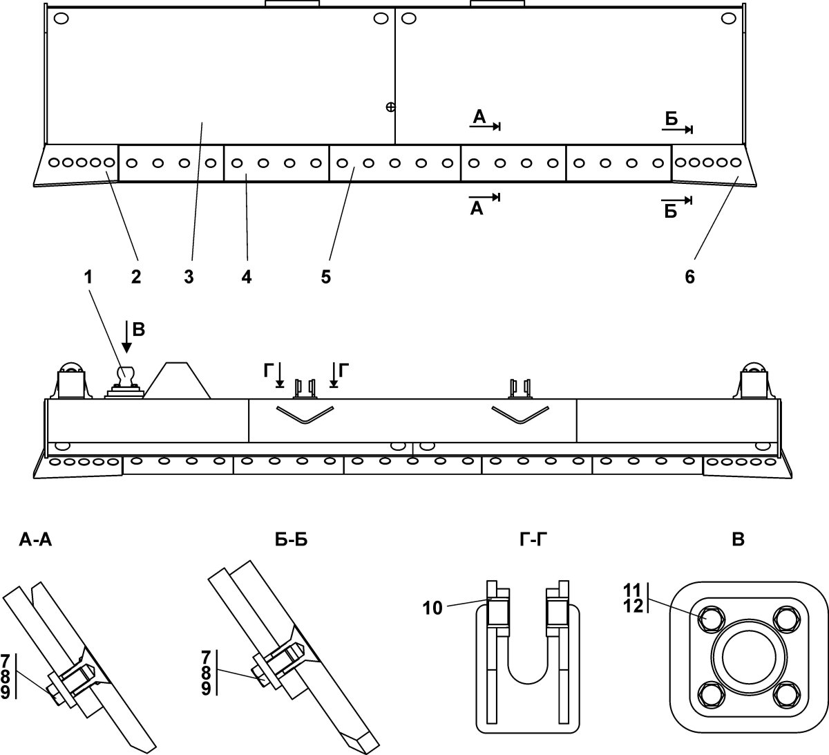 Нож отвала бульдозера ЧЕТРА т9