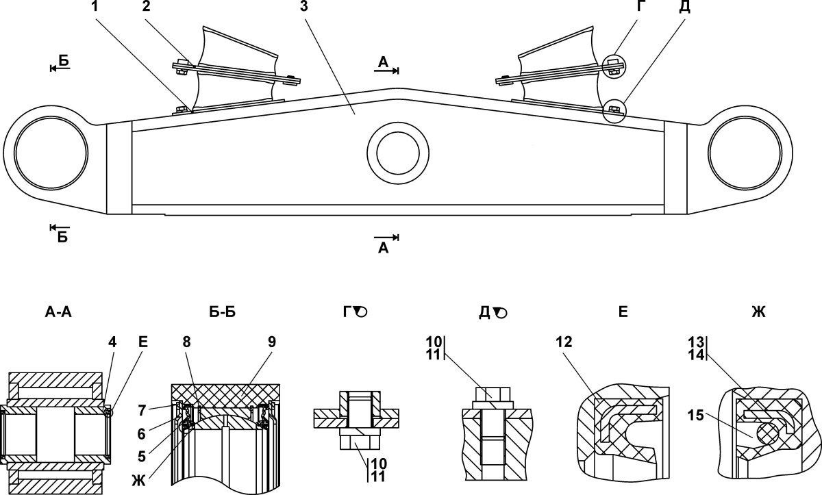 Балансирная балка ЧЕТРА Т 11