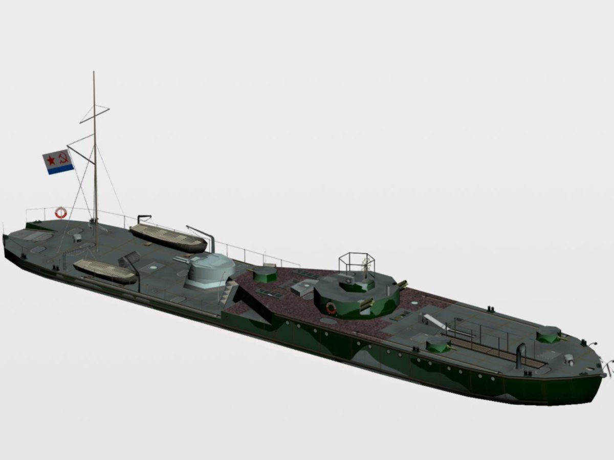 Монитор Смоленск Пинской флотилии