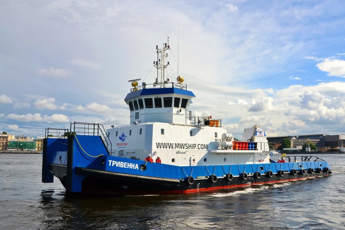 Буксир толкач морской