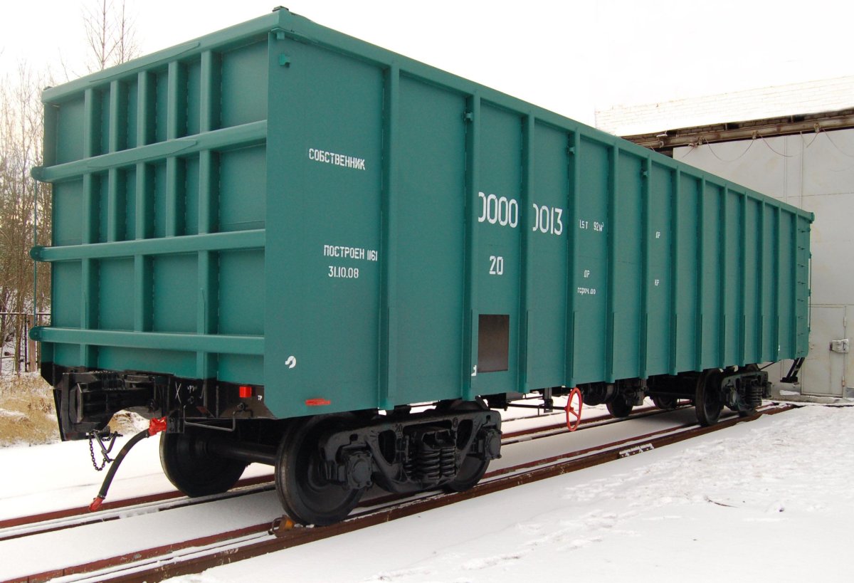 Грузовой вагон РЖД полувагон