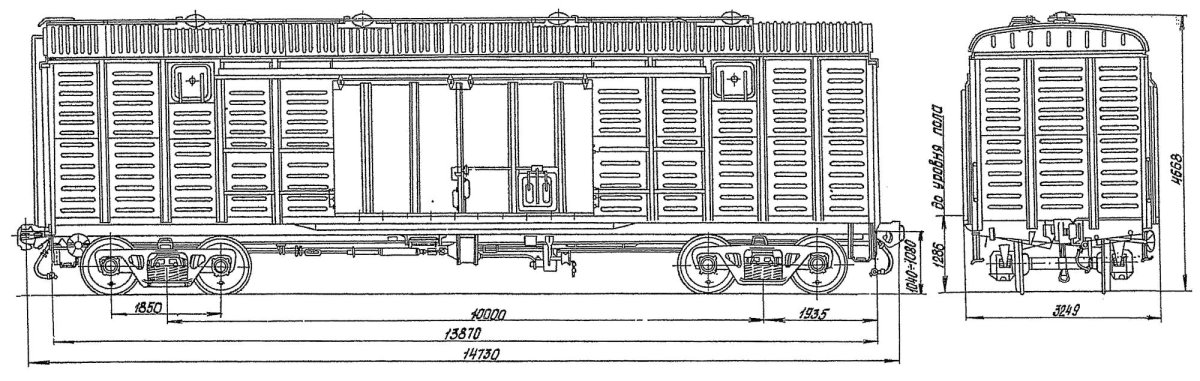 Крытый вагон 138 м3
