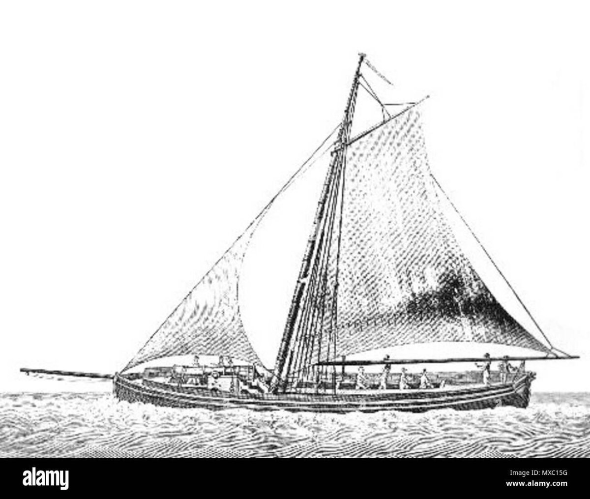 Парусная Канонерская лодка