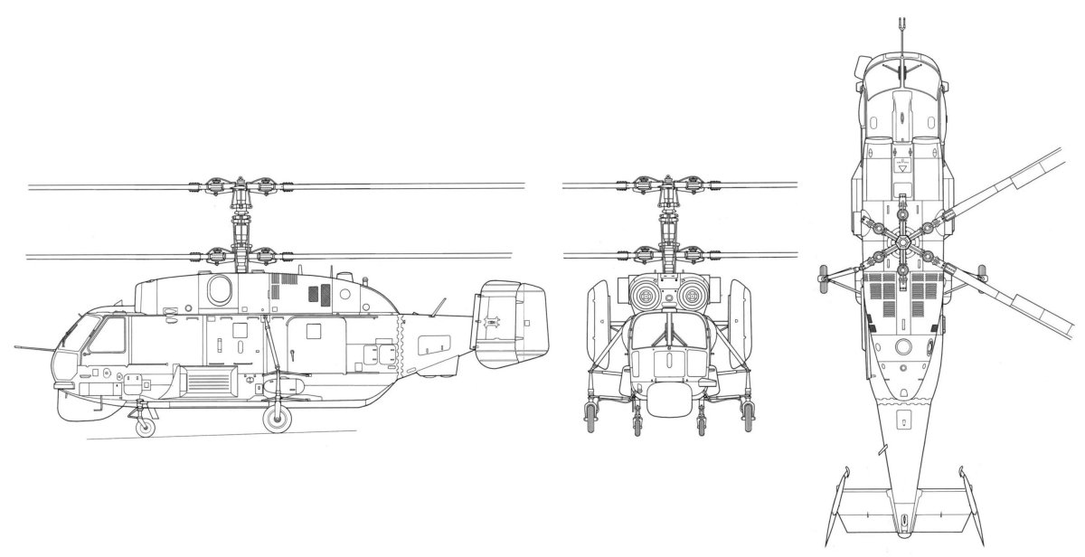 Ка-52 Аллигатор чертежи