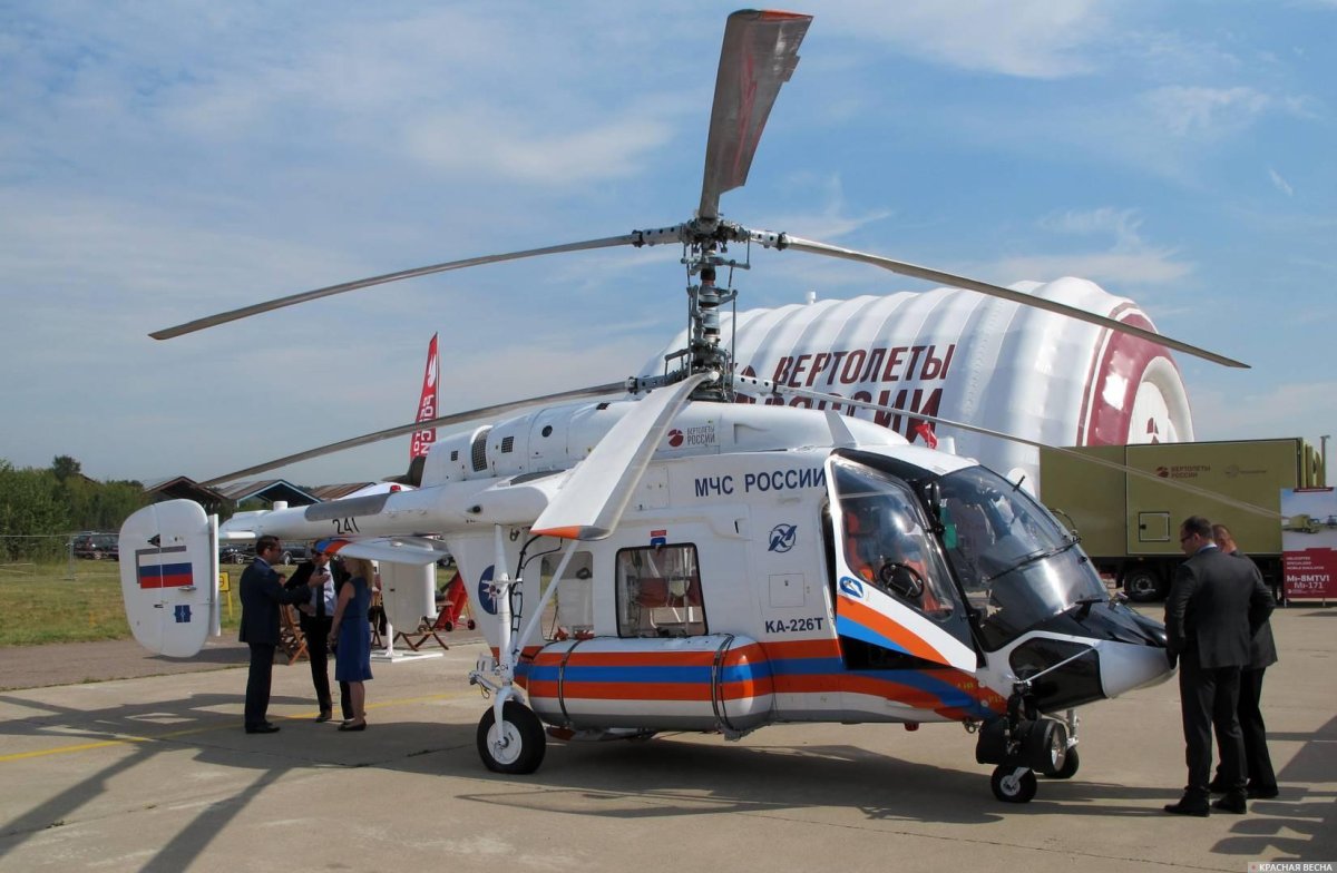 Санитарный вертолет Ансат