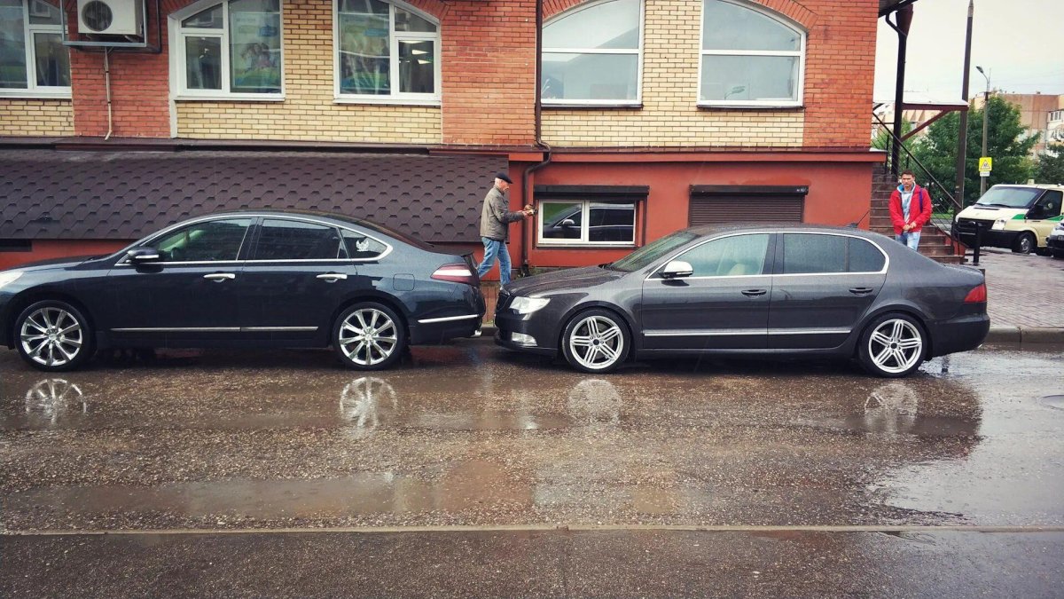 Skoda Superb 2 занижение