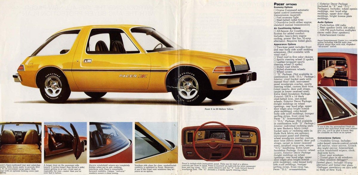 AMC Pacer 1975 салон