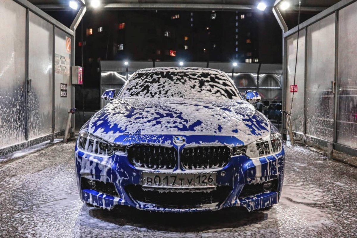 BMW m5 автомойка