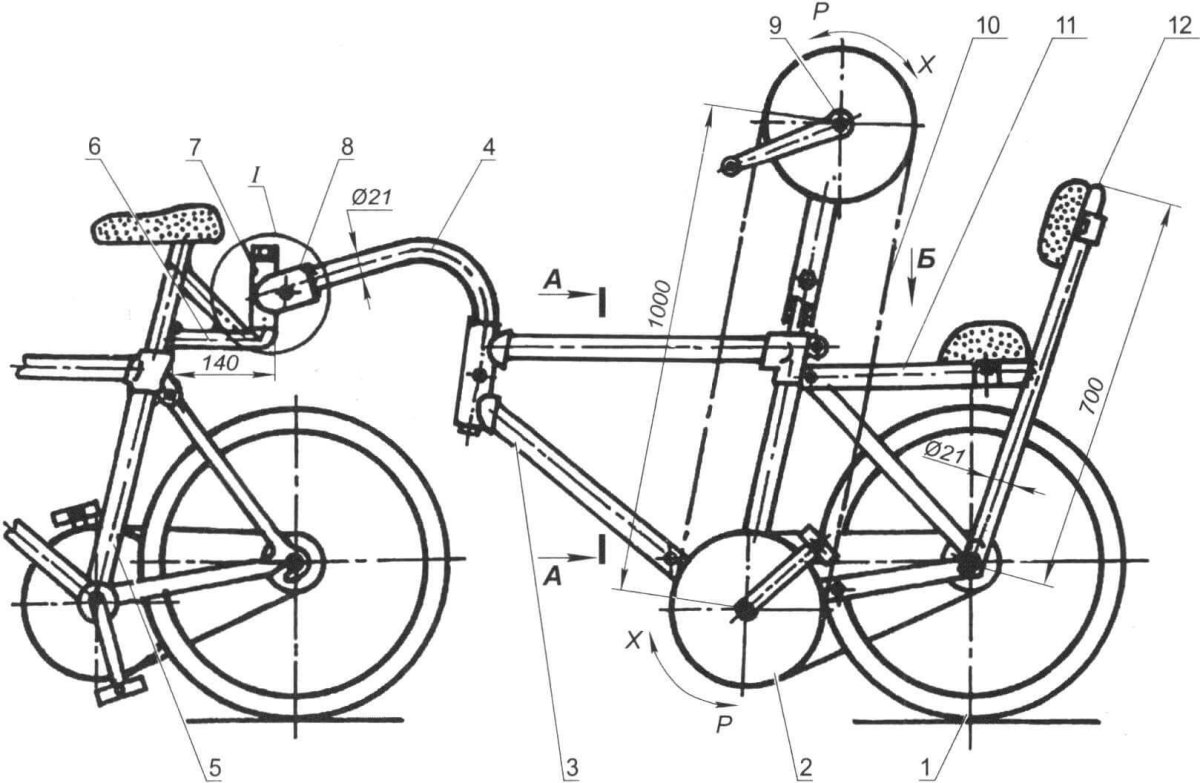 Велоприцеп чертежи