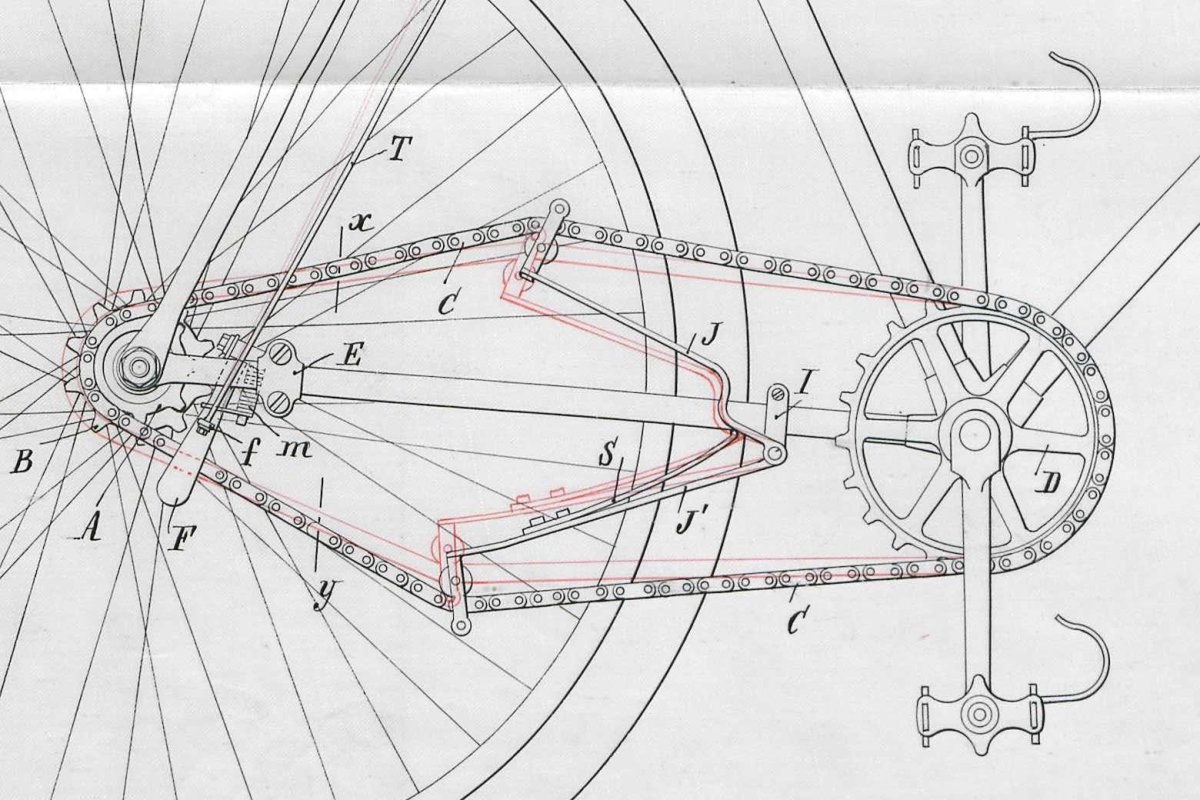 Чертеж велосипеда