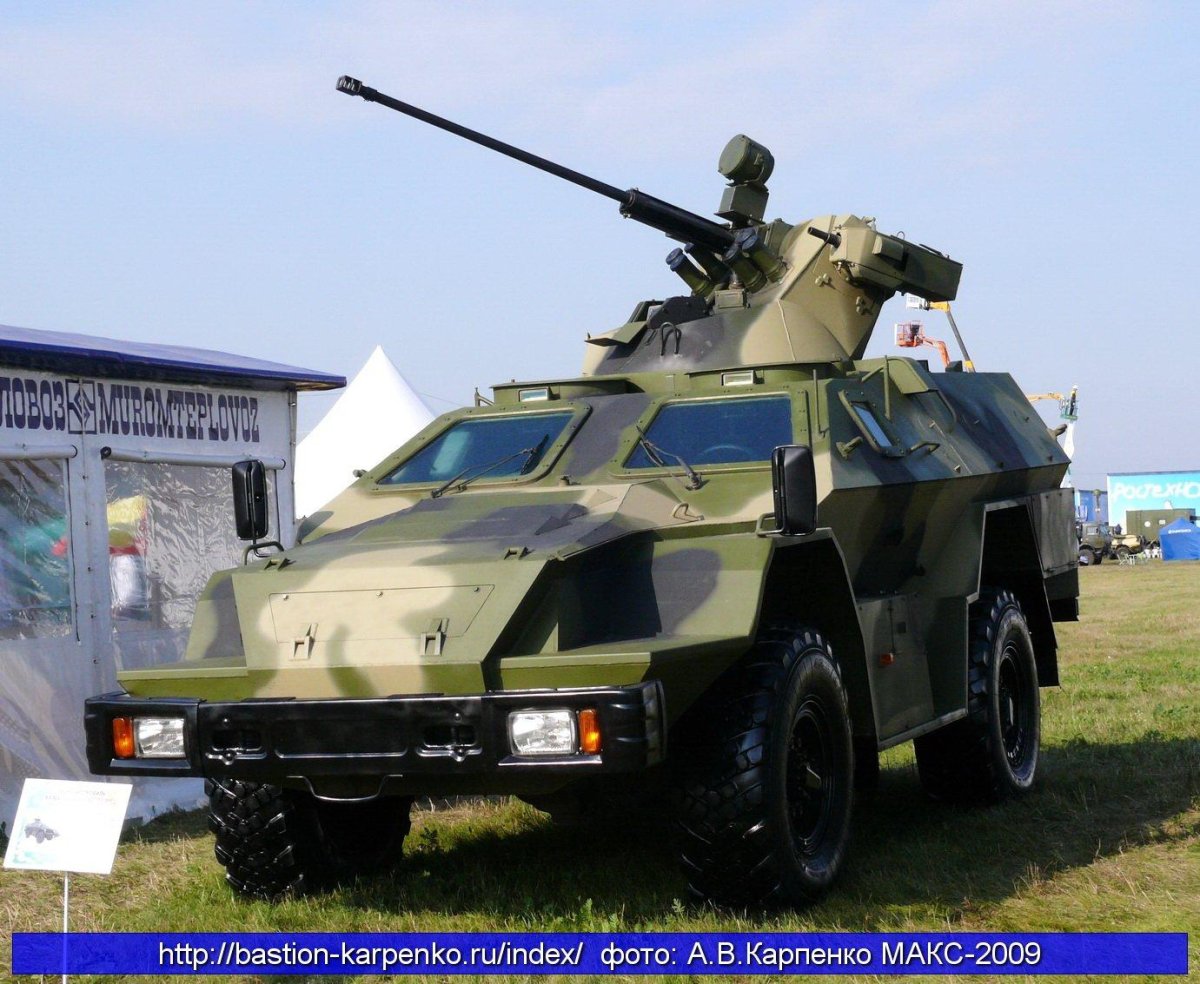 Бронеавтомобиль КАМАЗ-43269 выстрел