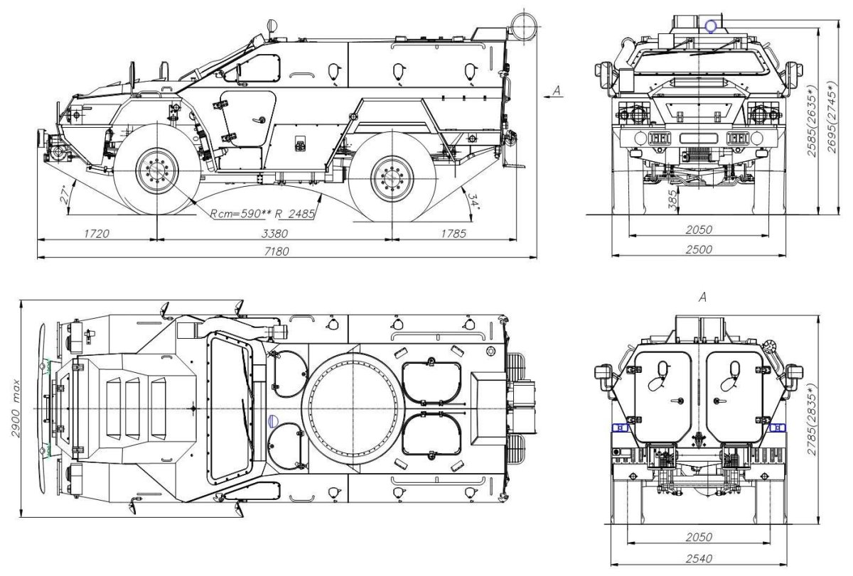 КАМАЗ 43269 чертёж