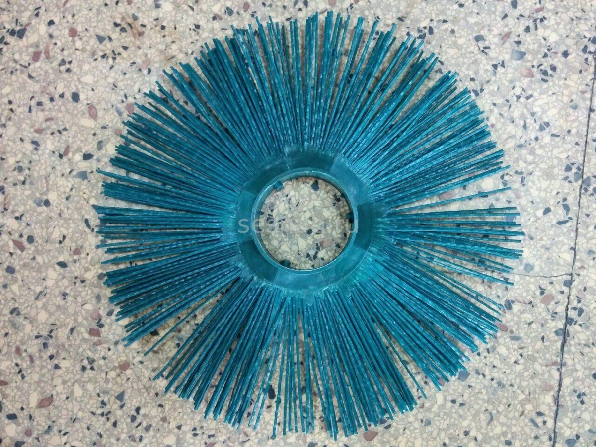 Диск щеточный 120х500-550 п/пропилен безпростав (зигзаг) /34/ Полимерволокно