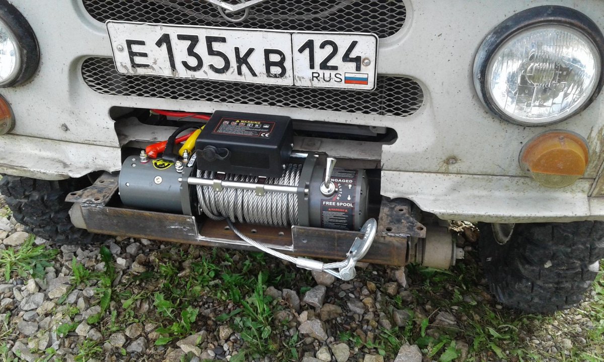 Лебёдка электрическая УАЗ Буханка 12v