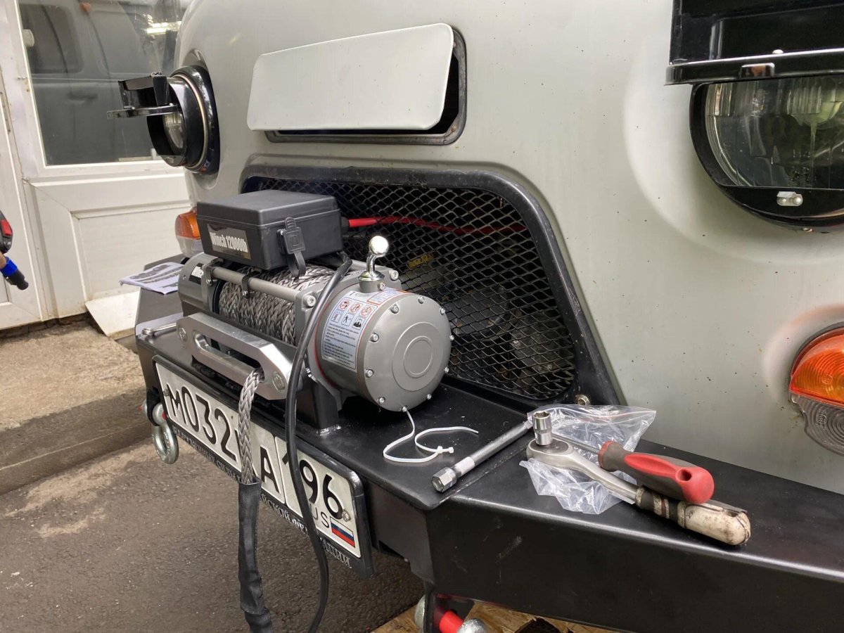 Лебёдка электрическая УАЗ Буханка 12v