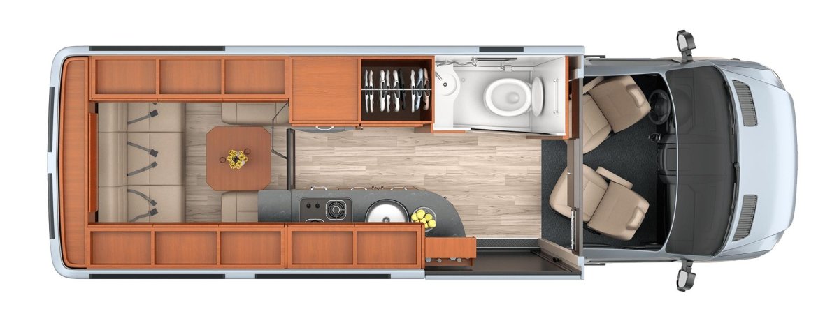 Sprinter 2011 van Floor Plan
