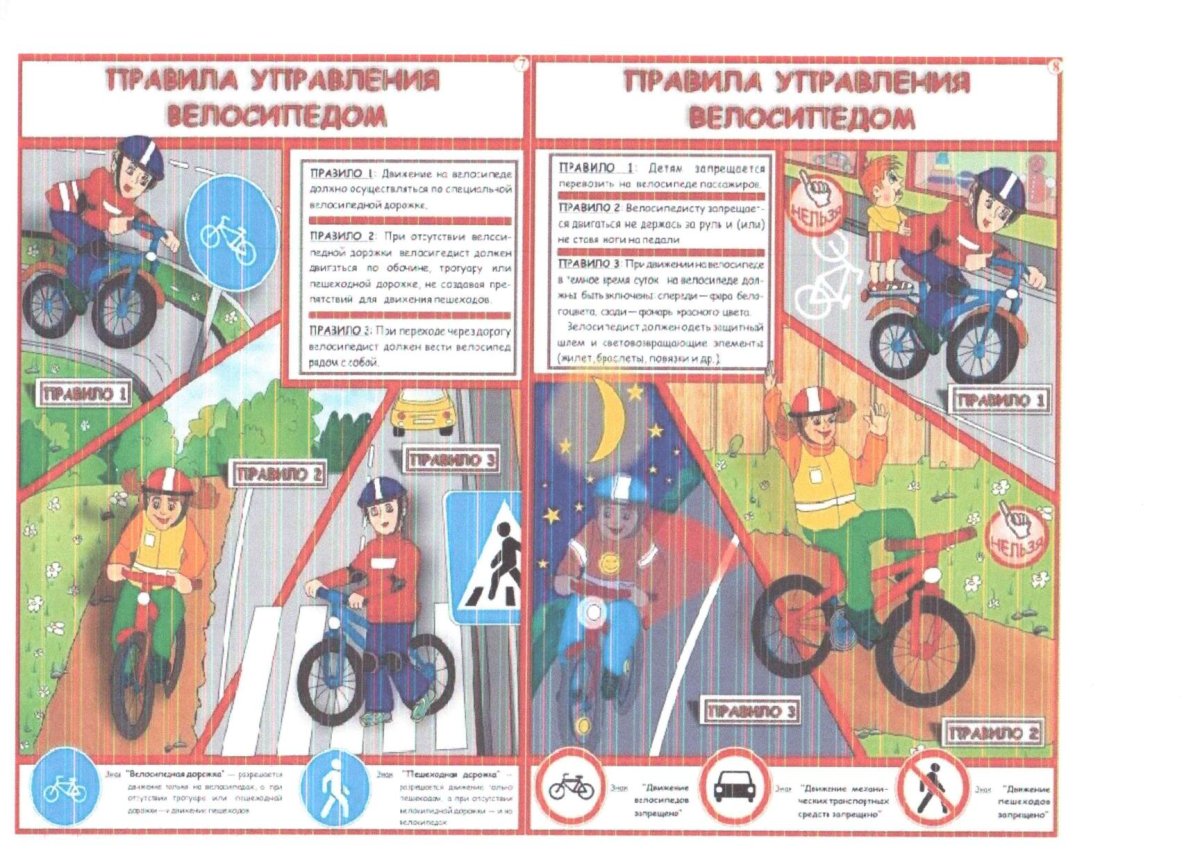 Правила безопасного поведения при управлении велосипедом
