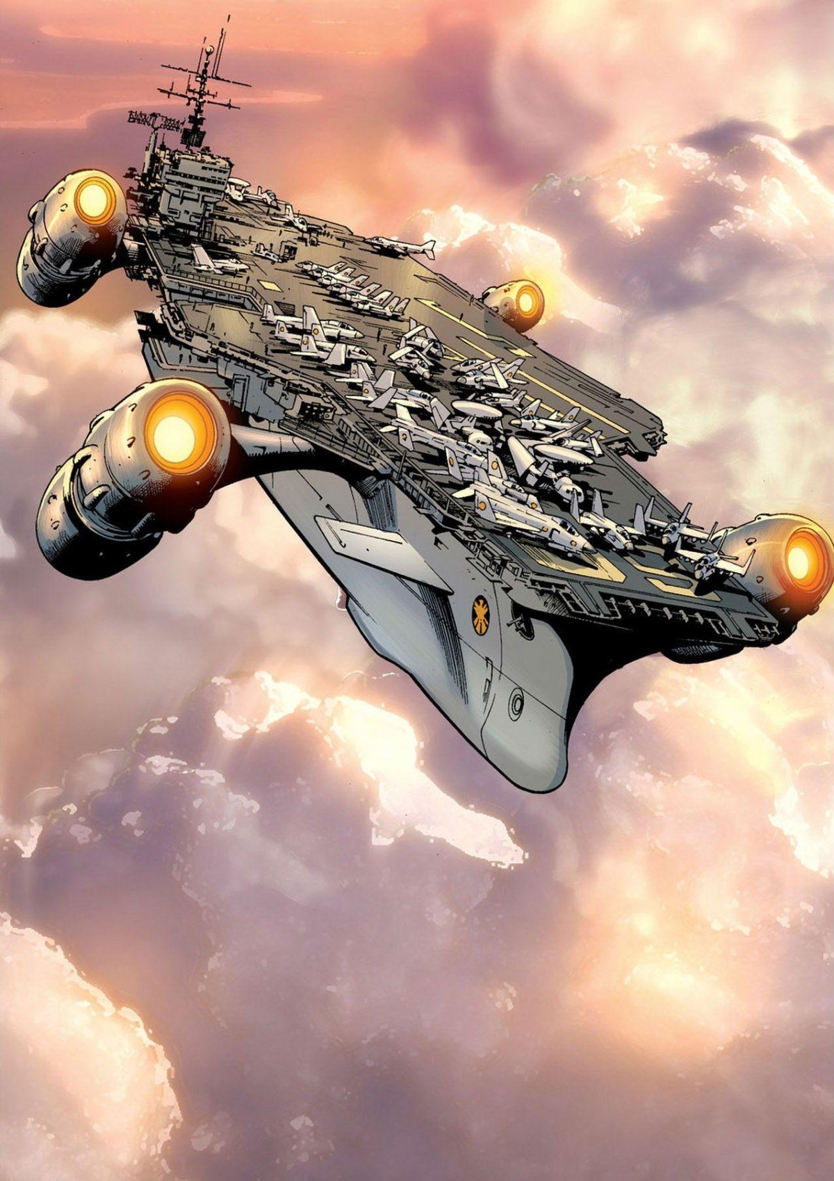 Летающий авианосец Мстители