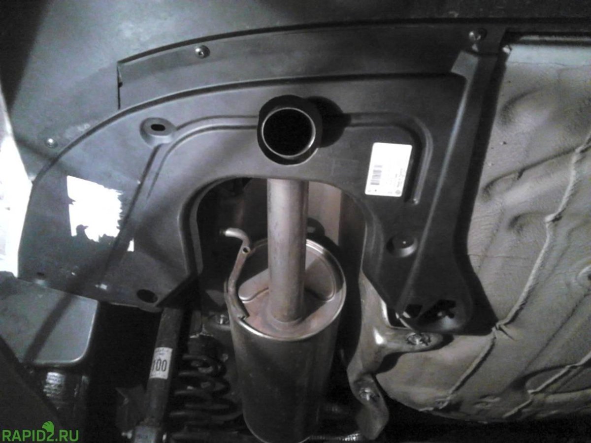 Глушитель на Рапид 1.6