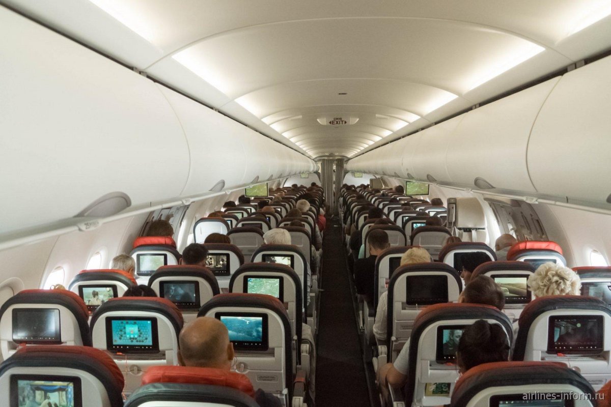 Airbus a321 Turkish Airlines салон