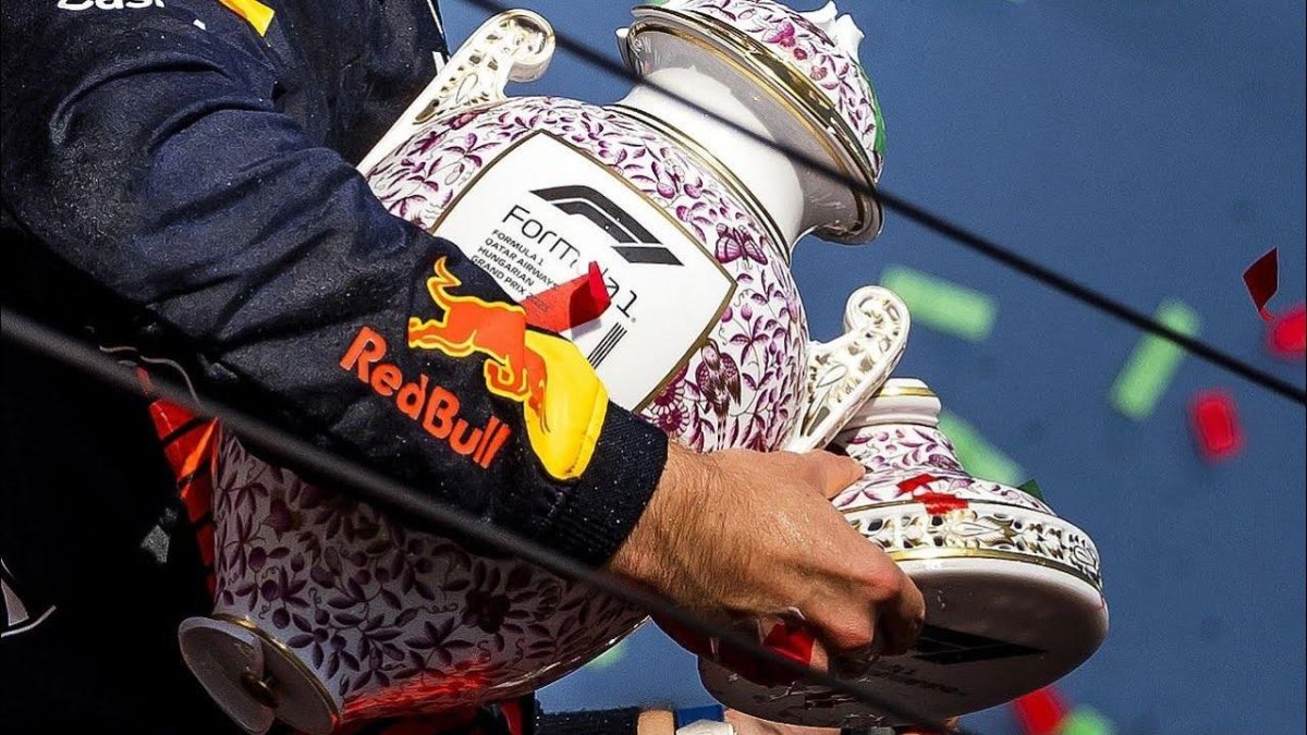 Ландо Норрис разбивает Кубок Макса Ферстаппена — f1 Hungarian GP 2023