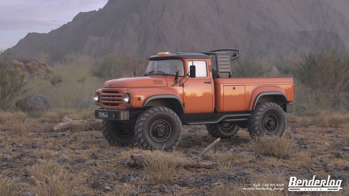 Пикап с кабиной от ЗИЛ-130 на шасси