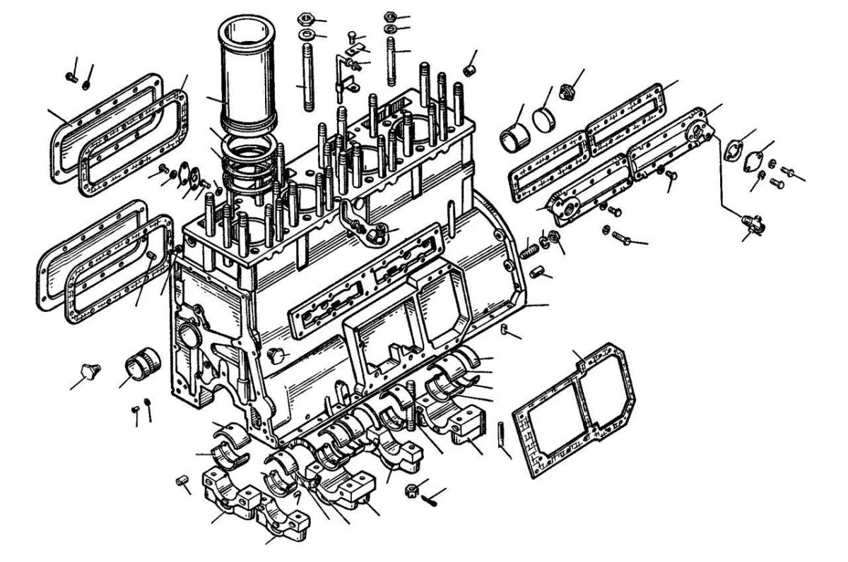 Система смазки двигателя д180 бульдозер б10