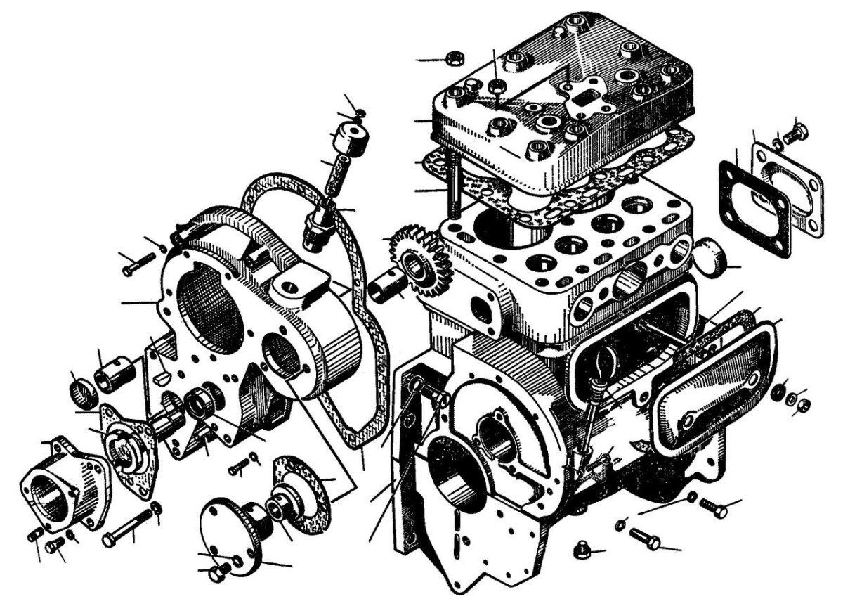 Пусковой двигатель т-170 схема