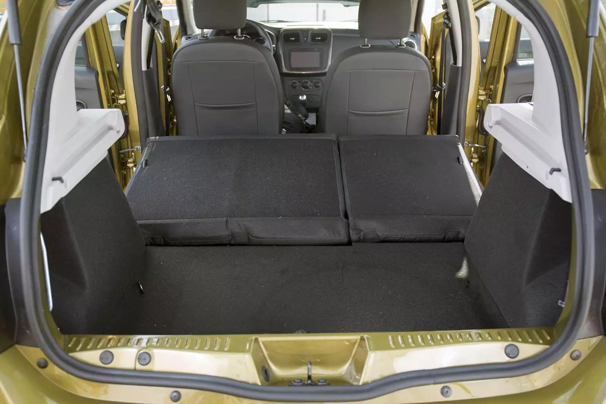 Renault Sandero багажник раскладывается