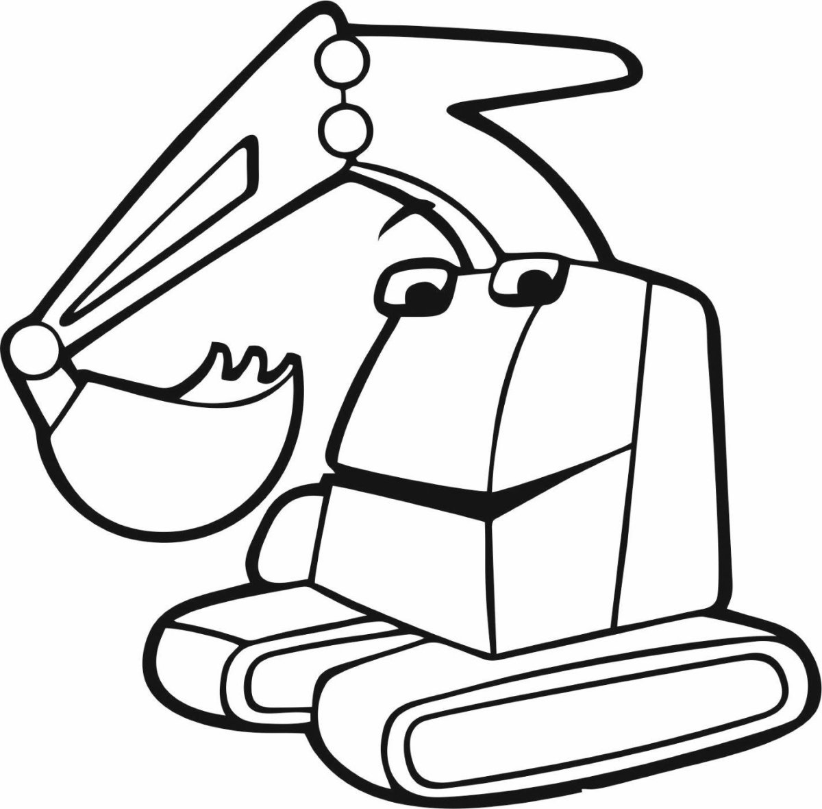 Раскраска экскаватор