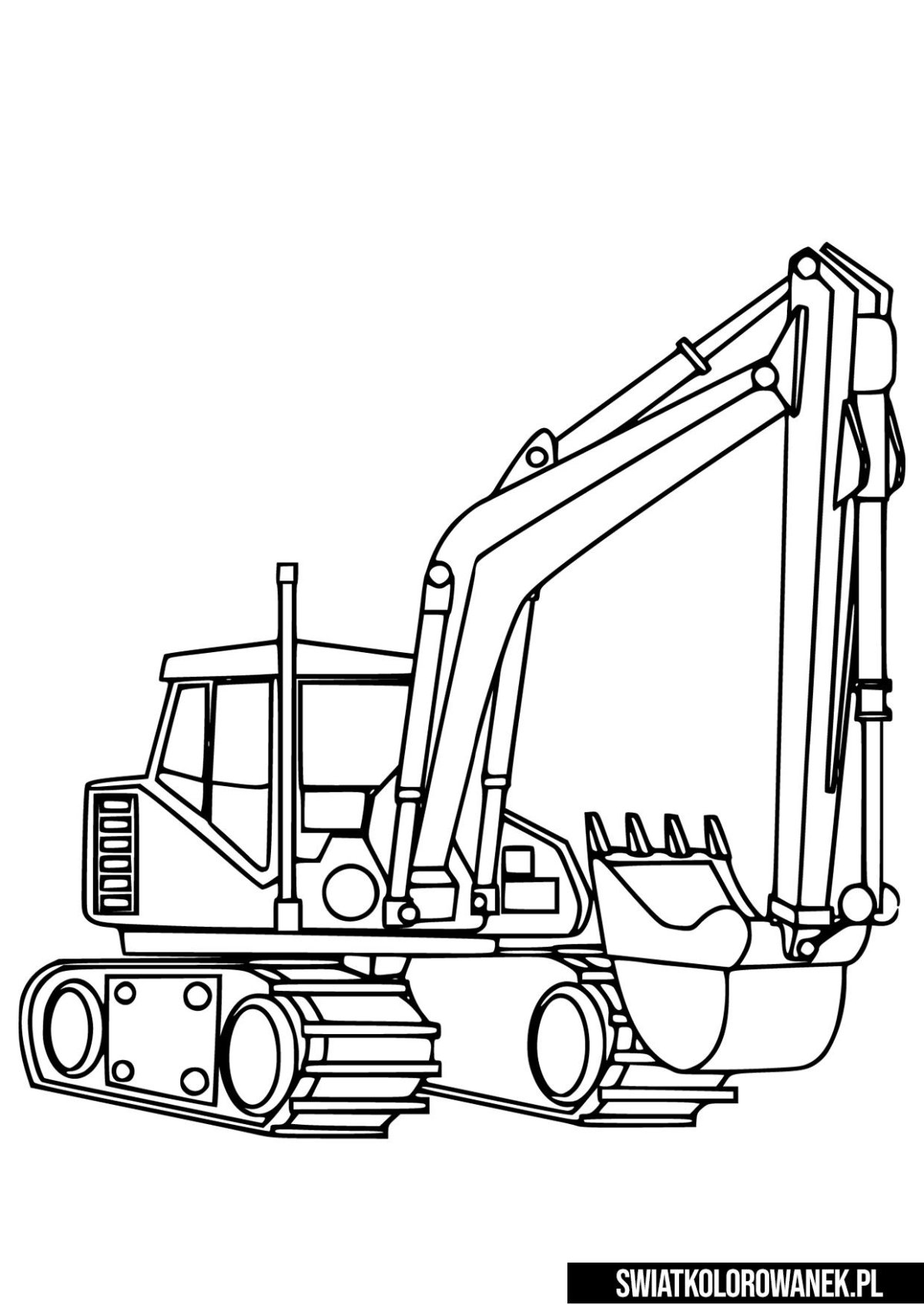 Трактор JCB раскраска