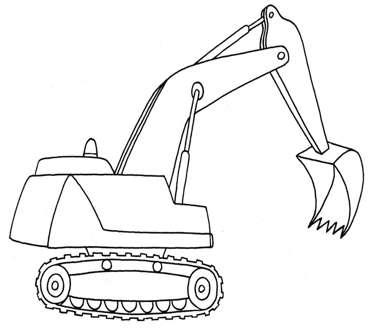 Экскаватор Мася раскраска