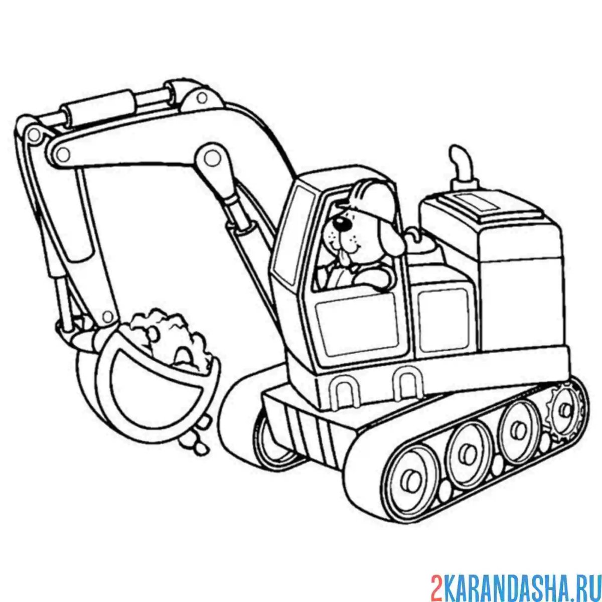 Роторный экскаватор раскраска