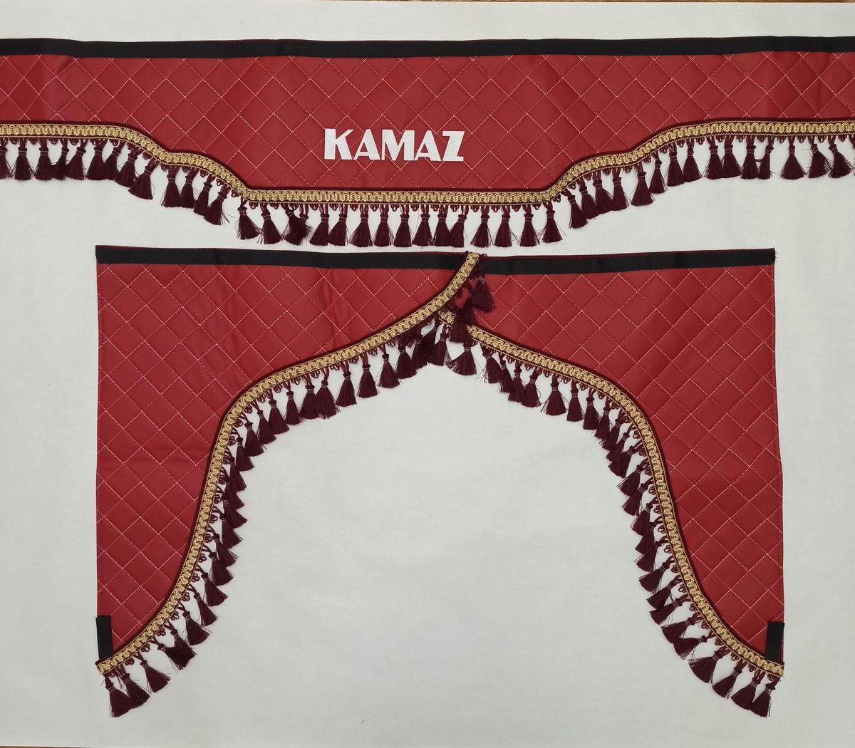 Ламбрекены на КАМАЗ 65115 экокожа