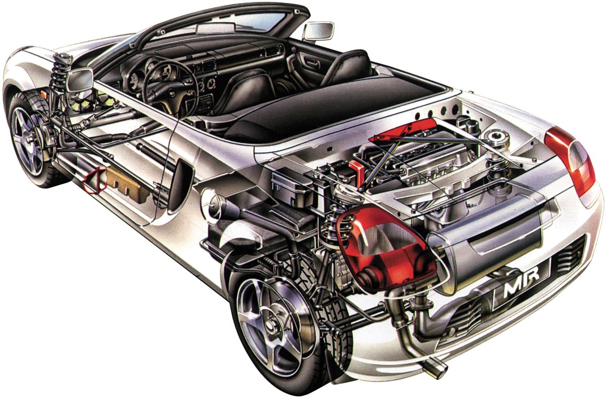 Toyota mr2 Cutaway