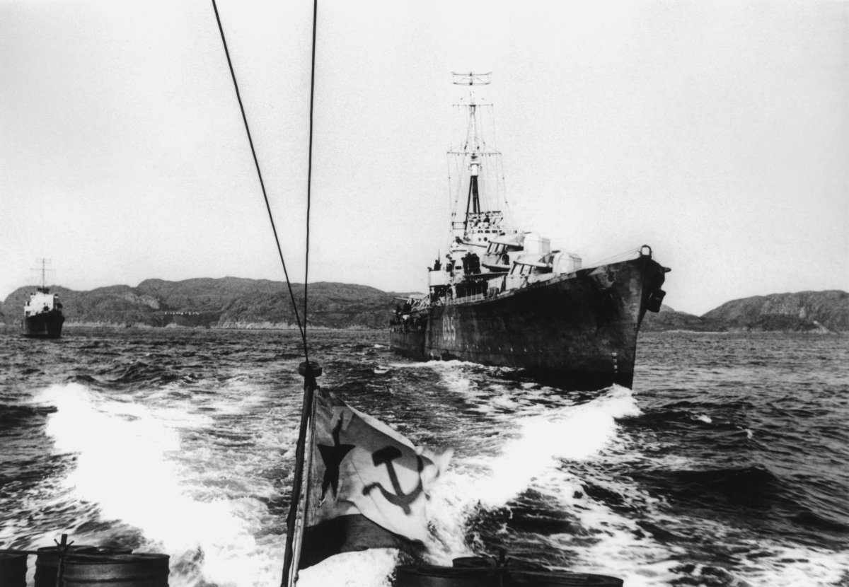 Краснознаменная а мурсая флотилия 1945