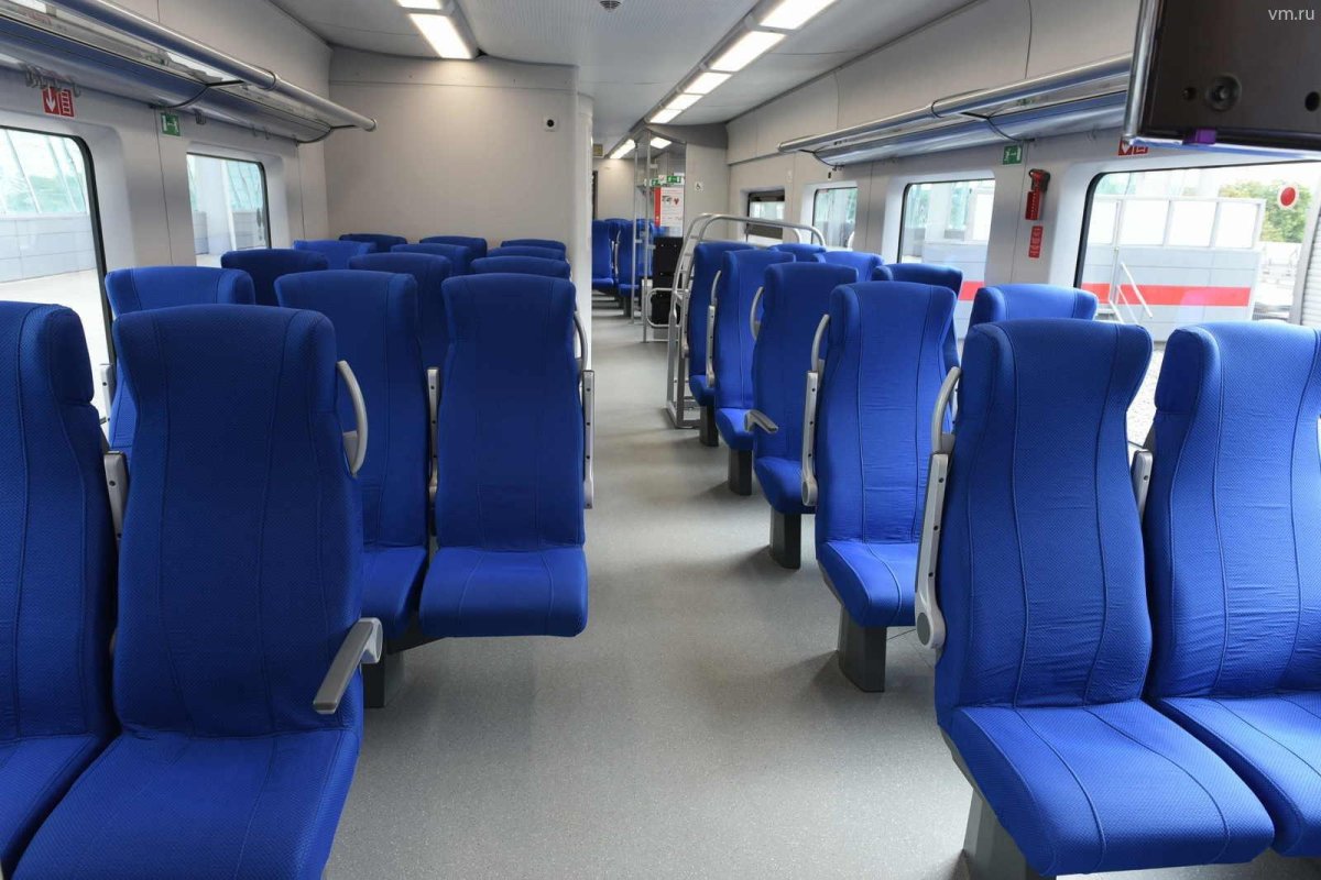 Электричка Ласточка салон