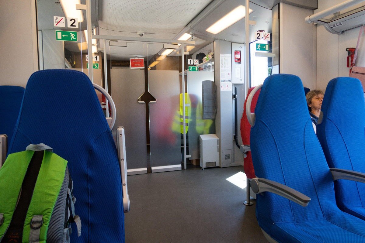 Ласточка внутри вагона Краснодар Сочи