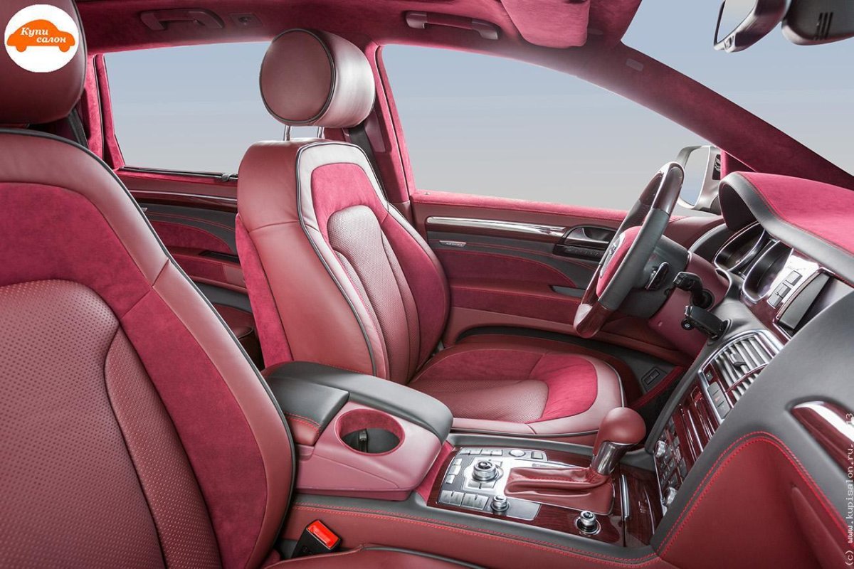 Audi q7 красный салон